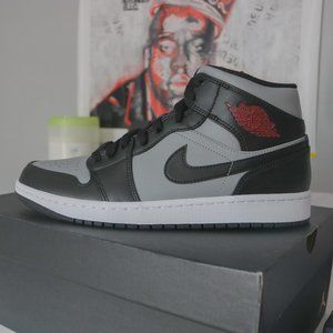 *NEVER WORN* Air Jordan 1 Mid 'Shadow Red' (Men's Size 9.5)